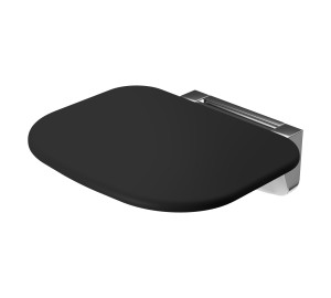 Asiento abatible compacto negro